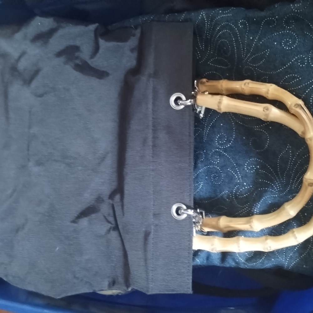 #4 durable "File" Fabric Bamboo Handled Shopper Sunny Hawaii NWOT - Picture 16 of 16